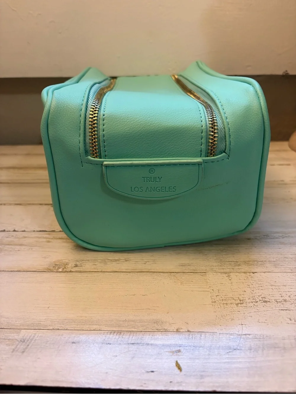 TRULY Mint Green Travel Cosmetic Pouch
